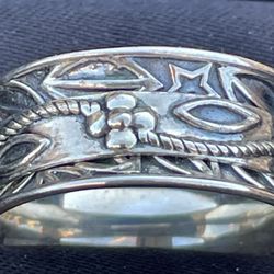 Sterling Silver Spinner And Spoon Style Rings