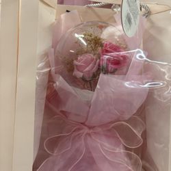 Bola De Cristal Con Flores 