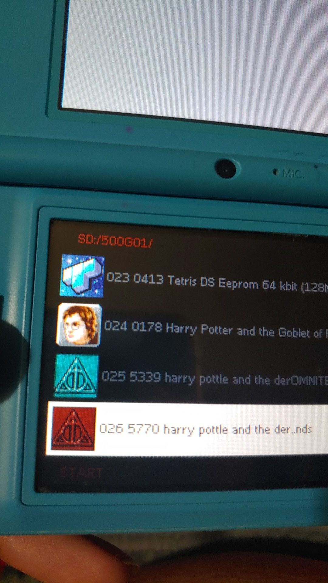 500 in 1 ds, games