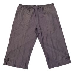 Lee Andersen Womens 1X Vamp Pants Cropped Silk Prune USA