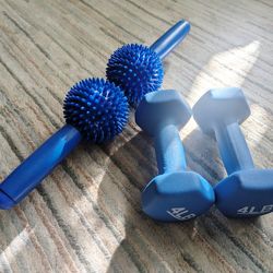 Dumbbells & Spiky Twin Roller