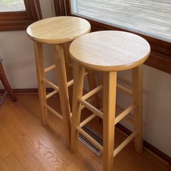 29” Wooden Backless Barstools from Target