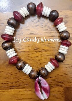 Women's Icy Candy Bracelet w Cowrie Shell