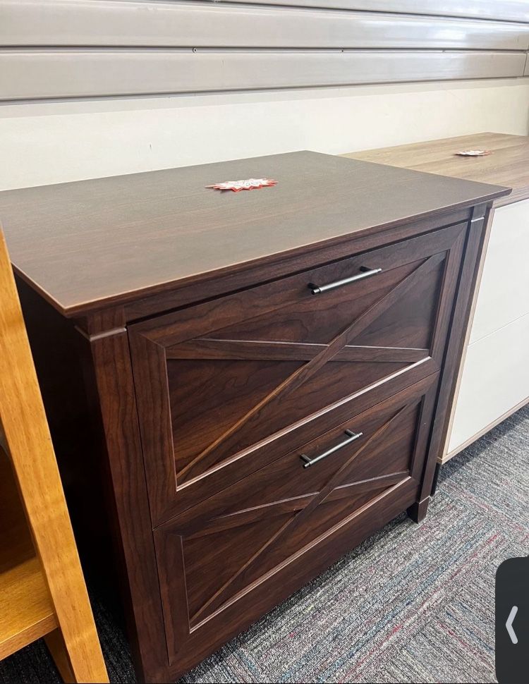 🍒 2-Drawer Lateral File Cabinet in Bing Cherry – Stylish, Functional & Built to Last! 🍒