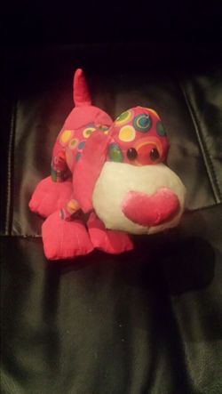 Cute polkadot pink puppy