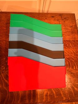 Plastic Stackable File Bins (7 total)