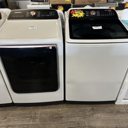 Samsung Top Load Washer / Gas Dryer Set Read Description 