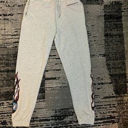 Grey Chrome Hearts Sweats 