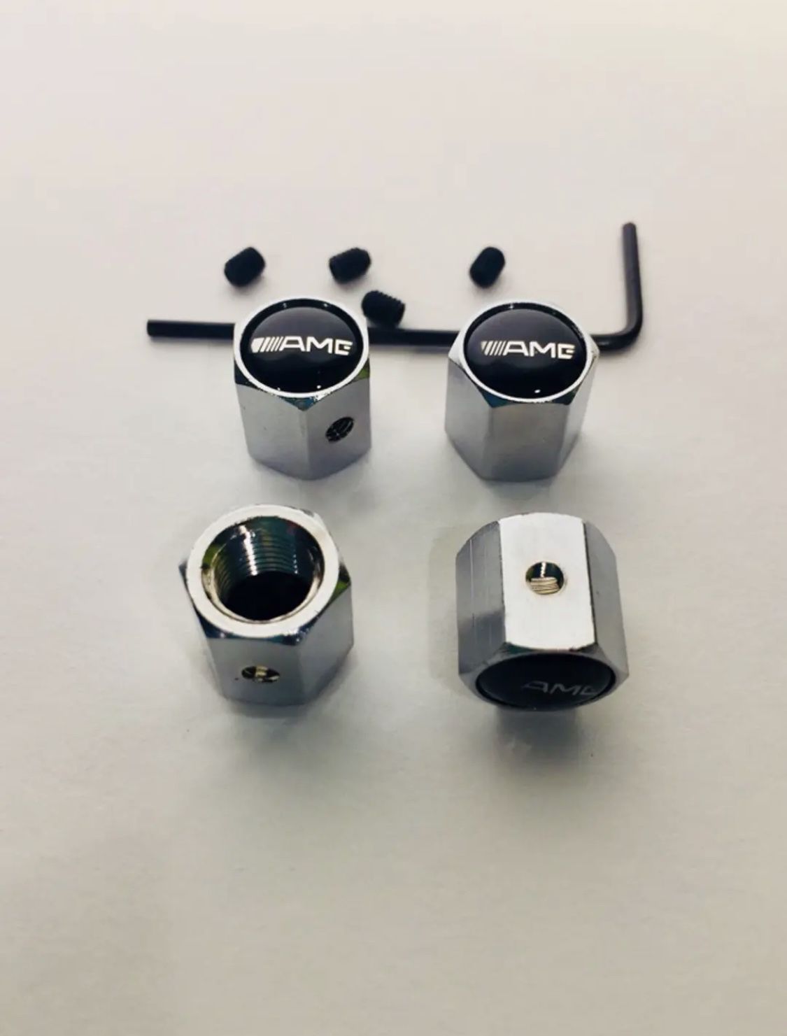 Wheel Rim Tire Air Valve Cover Chrome