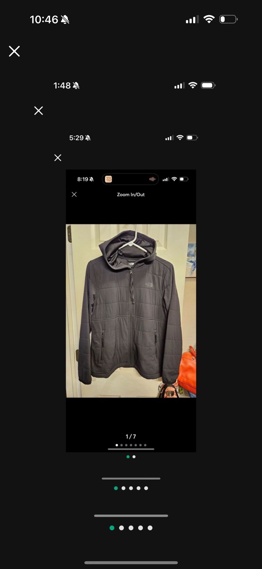WOMENS MEDIUM North Face Jacket Coat With Hood