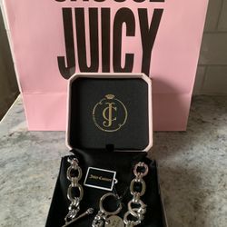 ❤️ New Juicy Couture Necklace, Y2K Juicy Couture Heart Toggle Necklace, Juicy Couture Heart Link Necklace 