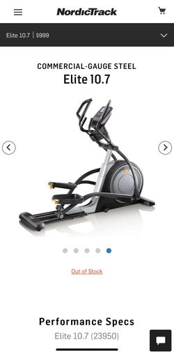 Nordictrack elite 10.7 elliptical new arrivals