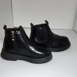US Size 11 Girls Side Zip Up Ankle Boots