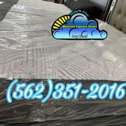 Bamboo Pillowtop Mattress And Boxspring Bed Set New Cama Queen Size 