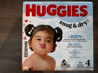 Huggies snug and dry diapers - size 4