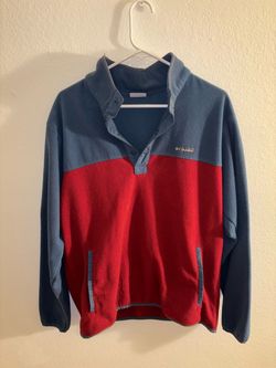 Columbia Fleece Pullover Snap Neck Jacket