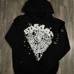 Sp5der OG Web Hoodie “Black”