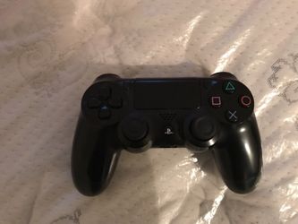 Black PS4 controller