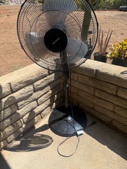 Pelonis Black Pedestal Stand Fan