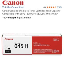 Canon Genuine 045 Black Toner Cartridge High Capacity Compatible with LBP612Cdw, MF632Cdw, MF634Cdw