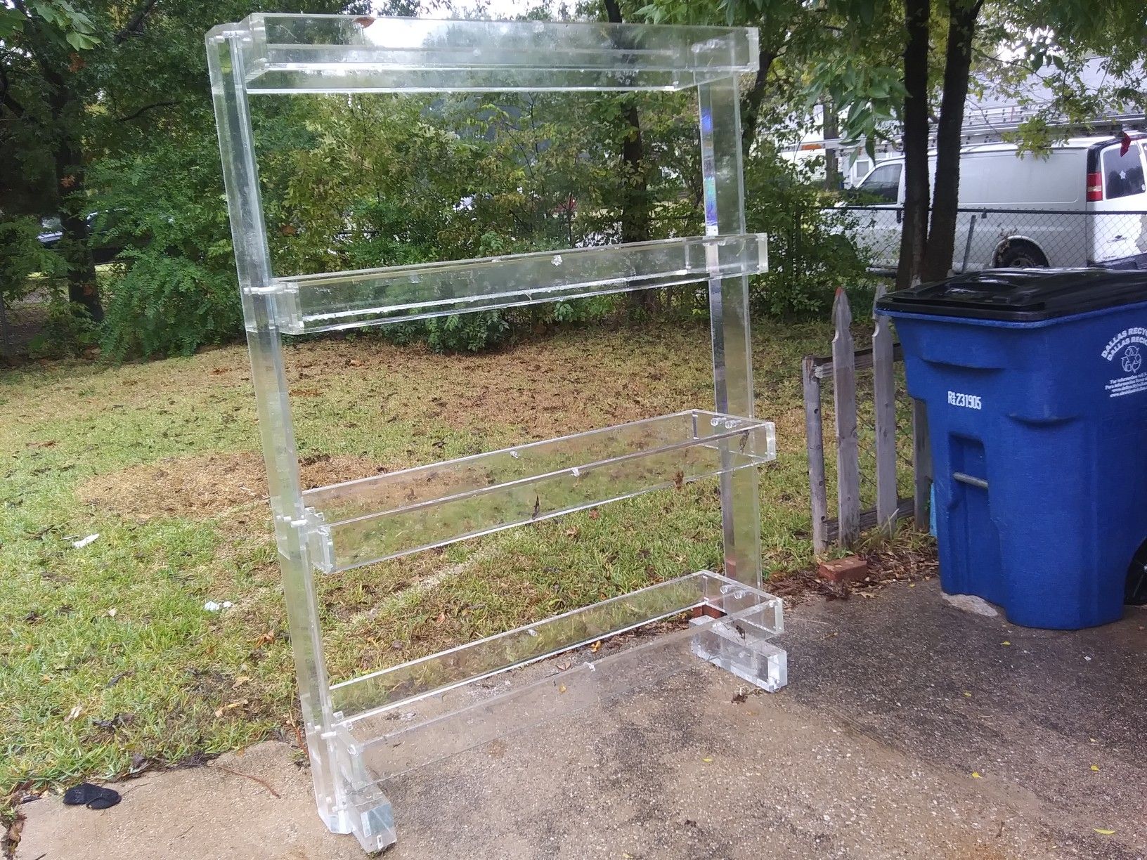 Obo$Large formal Lucite Bookshelves/Display furnature