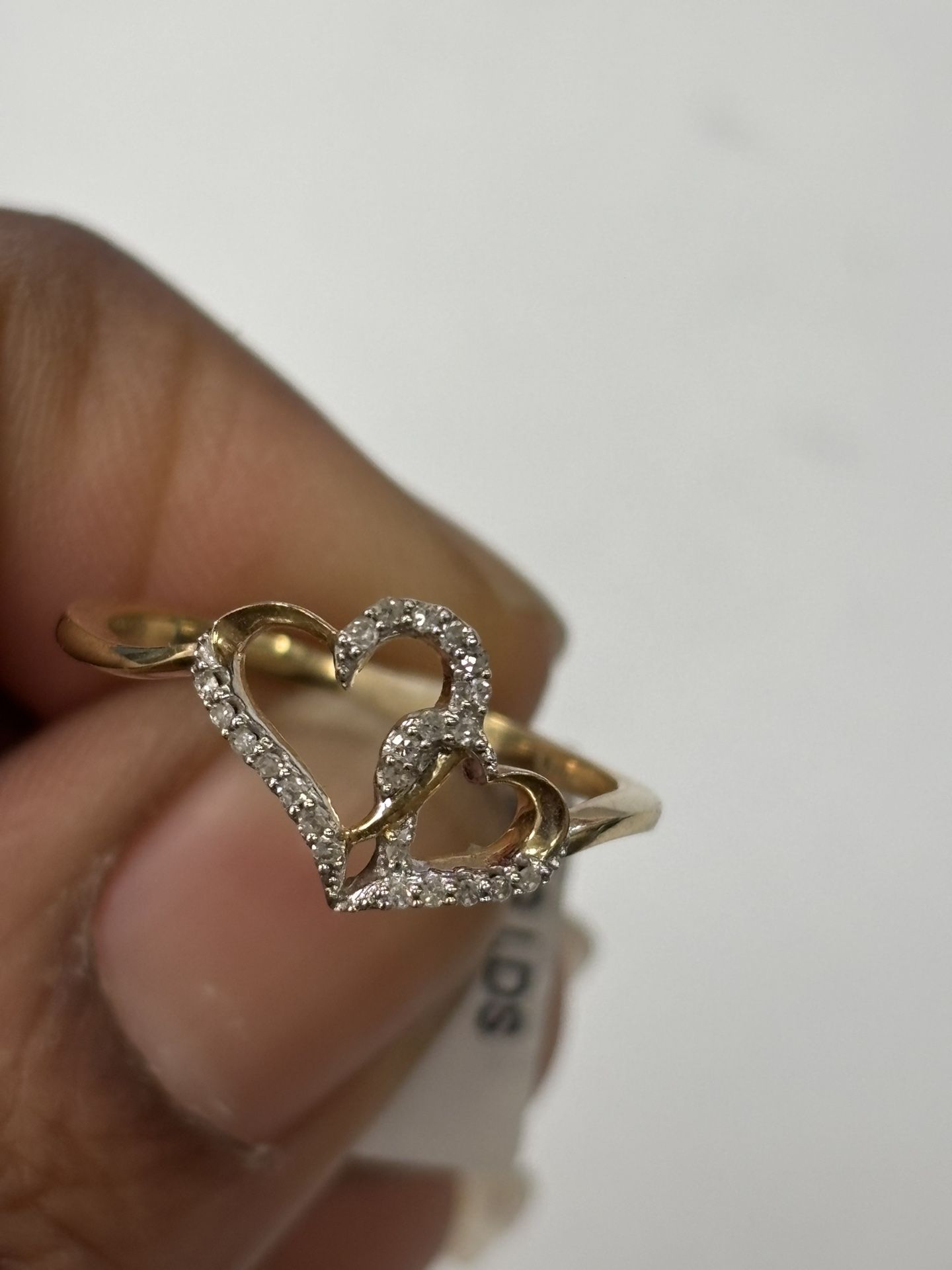 Real 10Kt Gold &0.07 Ct Diamonds