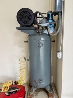 Industrial Air Vertical Air Compressor | Belt Drive | Marathon Motor