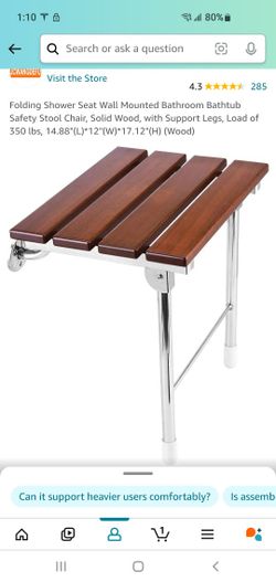 Folding Shower Seat Wall Mounted