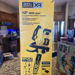 Dewalt chainsaw with battery and charger