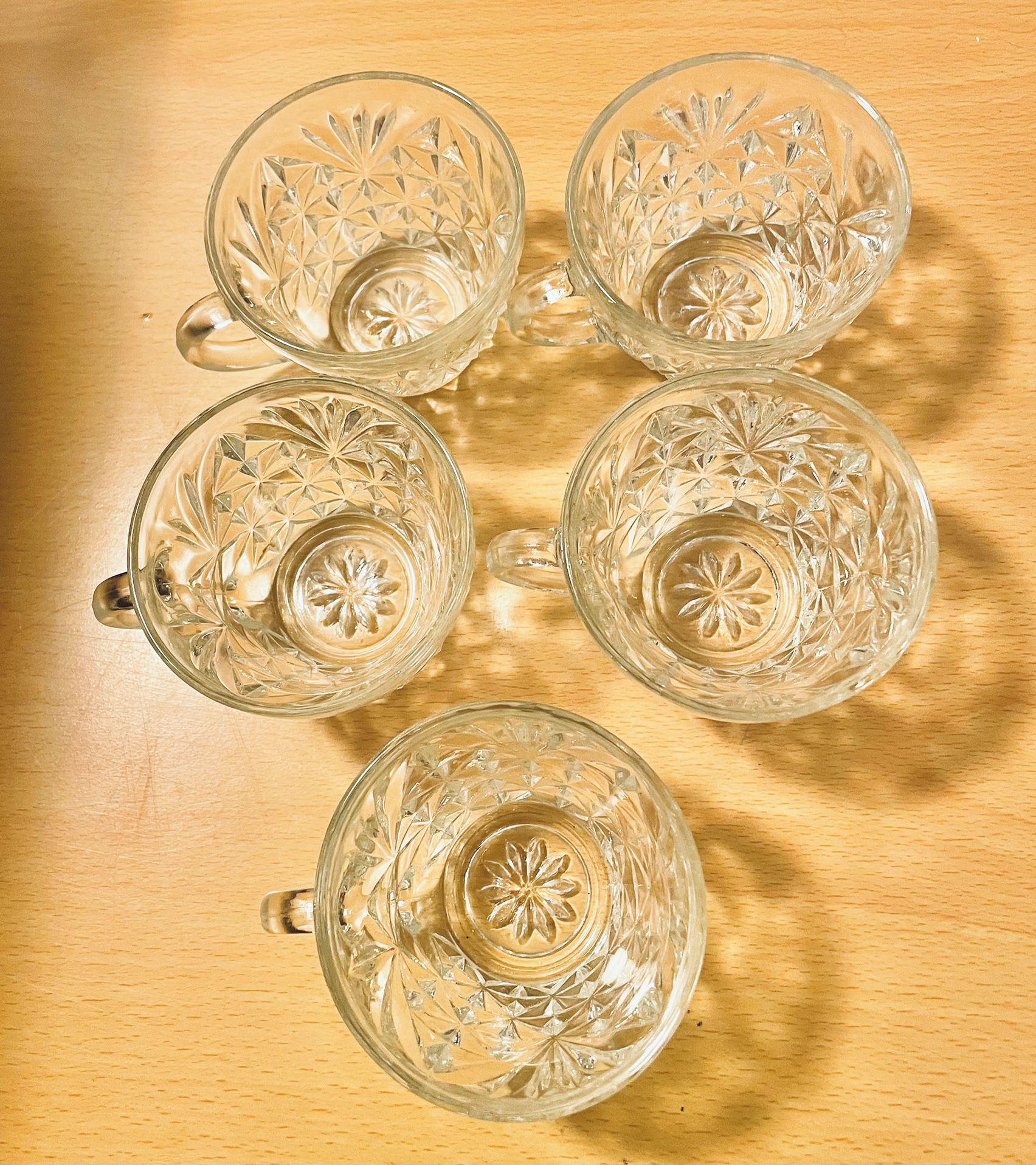 Set Of Glass Tea Cups