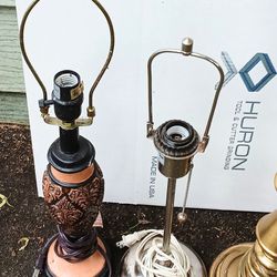 2 SMALL Table Lamps Sale $5 Each 
