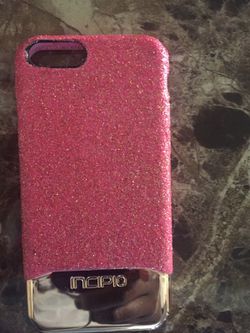 6/6s iPhone case pink glitter