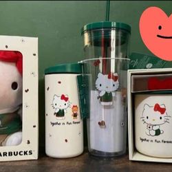 Hello Kitty Starbucks Collection New