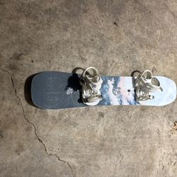 Burton Snowboard  With Bindings And Shoes