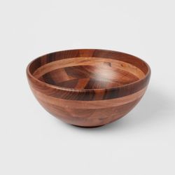 Wood Signature Serving Bowl 