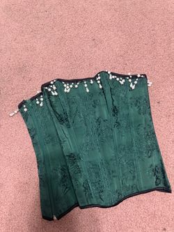 New M greencorset top costume Rennisance Victorian regency core gothic vintage Bundle deals available please check out my other items and follow my pa