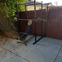 Squat Rack And Bench