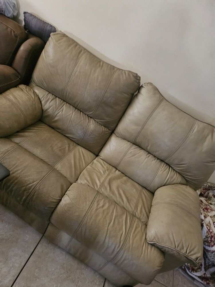 Leather Loveseat Recliner