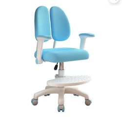 Blue kids ergonomic desk chair