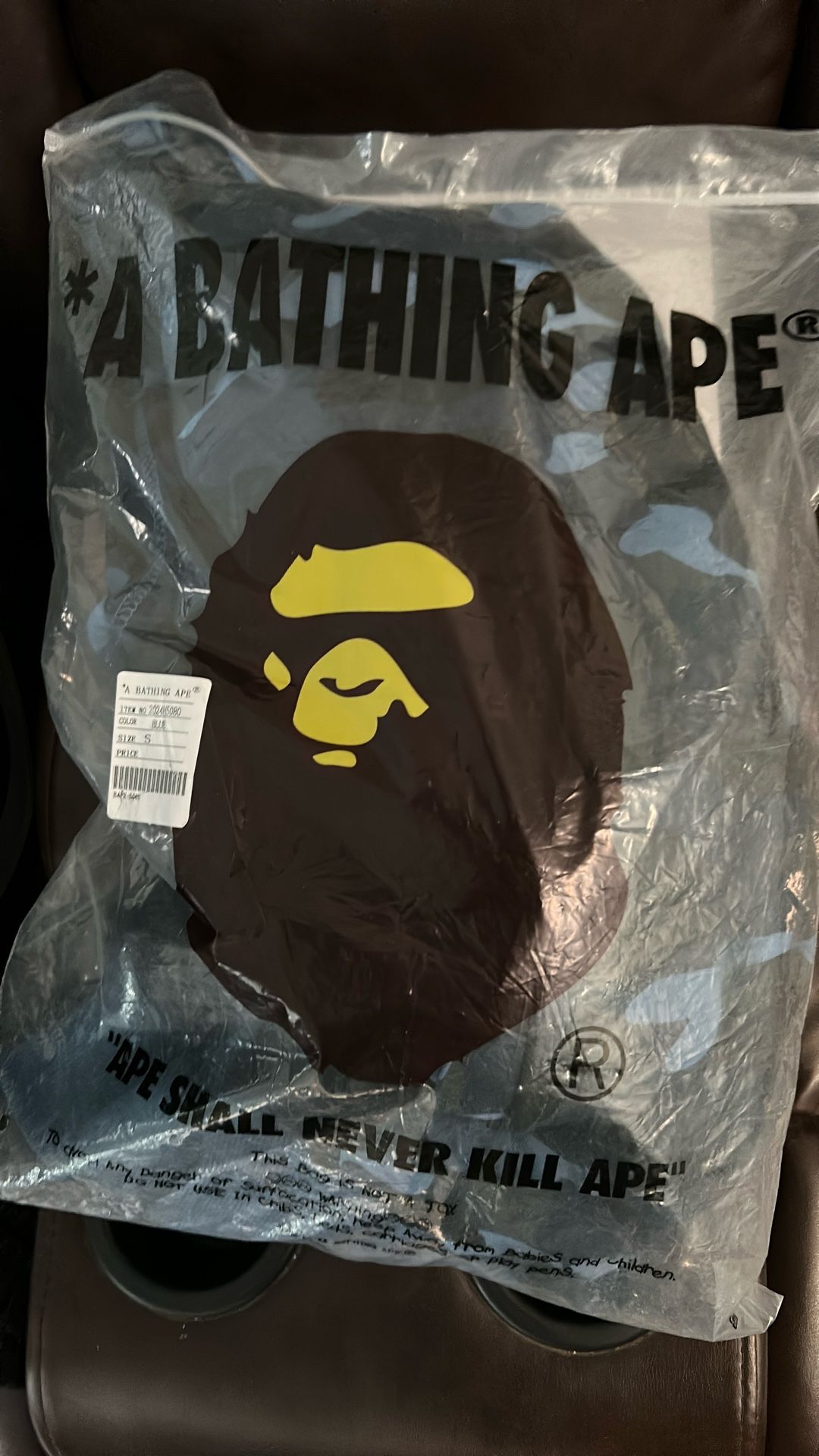 Bathing Ape Blue Fatigue Jacket $150 HMU Size Small
