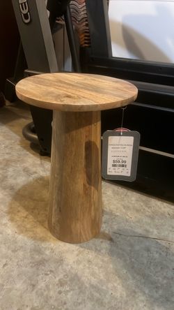 Wood Plant Stand / Side Table NWT