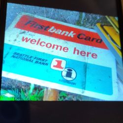 Vintage Bank Sign