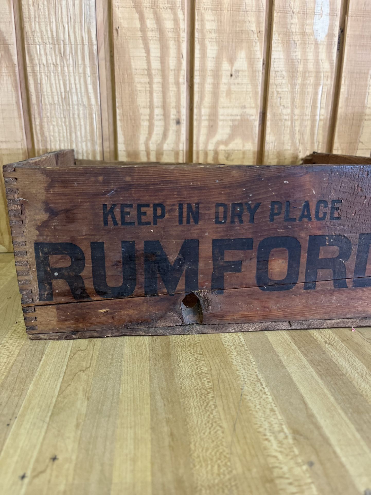 Vintage wooden crate