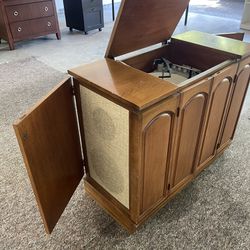 Antique Record Player Console