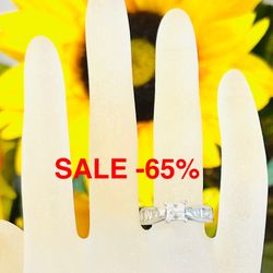  Engagement Ring Anniversary Diamond Ring1.46 Carats NATURAL DIAMONDS 💎  PLATINUM VALENTINES 💝 SALE-65% Appraised BY GEMOLOGICAL INSTITUTE NEW YORK 