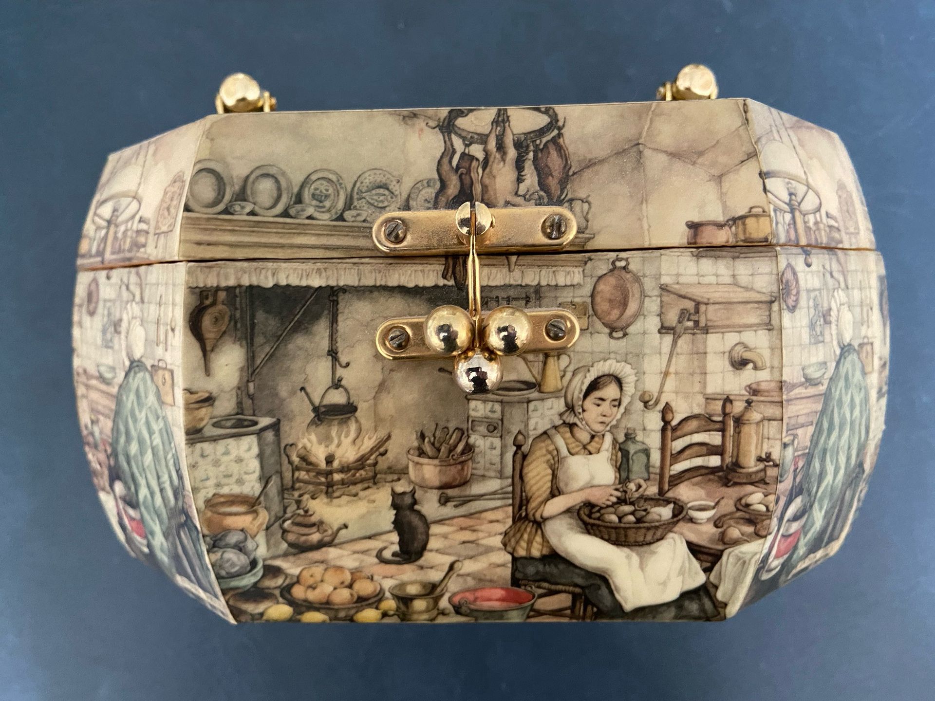 Anton Pieck Wood Box Purse