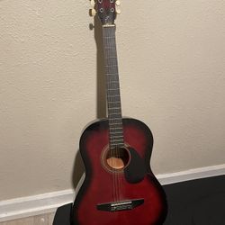 Johnson Acoustic Guitar Red Burst