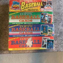 1988,1989,1990,1991 Topps Baseball Cards Complete Sets