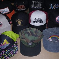 11 Baseball Hats, Brand New, Unique 