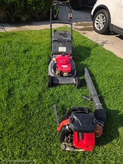 lawn mower leaf flower bundle